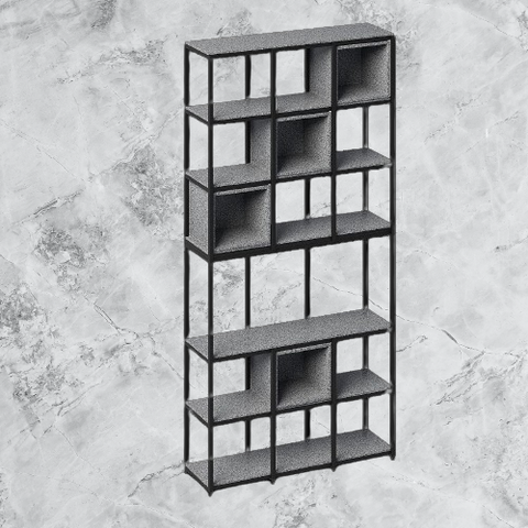 "Square" shelf made of recycled plastic