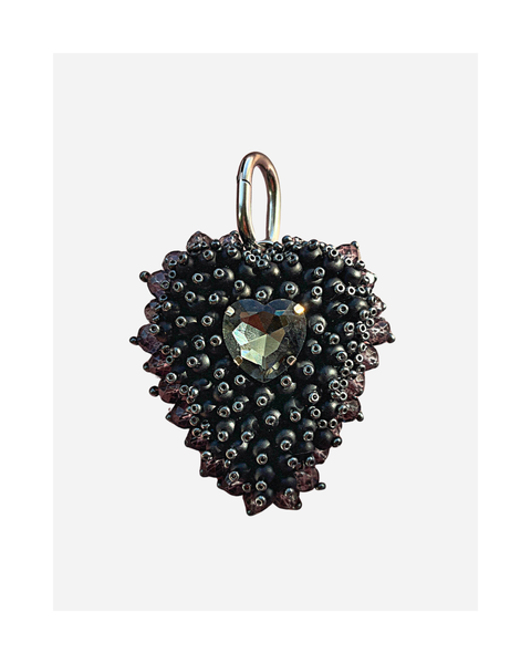 Jewelry set "Hearts" black