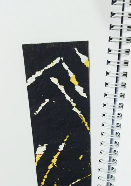 Notebook with cover made of recycled LDPE plastic