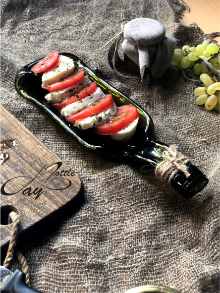 Wine bottle deep plate